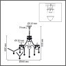 Люстра потолочная E14 5*40W 220V LUINA 8346/5