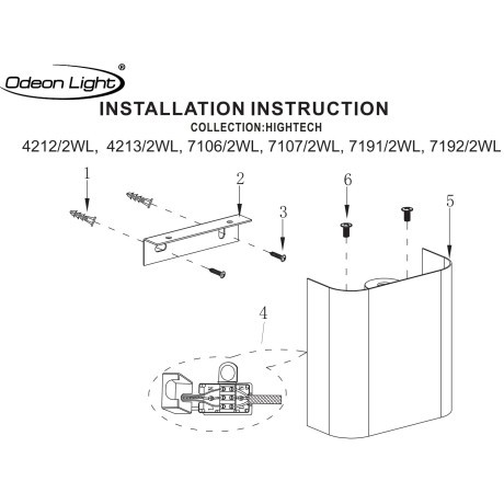 Настенный светильник в виде тонкого плоского скругленного квадрата от Odeon Light LED 2W 3000K 220V MAGNUM 7192/2WL