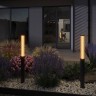 Novotech FLUO 359985 Современный ландшафтный уличный LED светильник столб для дорожек с мягким рассеянным светом, 24Вт, 1710Лм, 3000К, CRI90, угол 98°, 220В, IP65, высота 1200 мм, диаметр основания 204 мм, плафона 95 мм