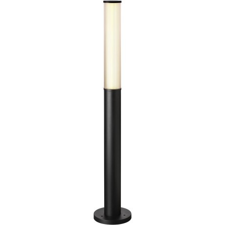 Novotech FLUO 359985 Современный ландшафтный уличный LED светильник столб для дорожек с мягким рассеянным светом, 24Вт, 1710Лм, 3000К, CRI90, угол 98°, 220В, IP65, высота 1200 мм, диаметр основания 204 мм, плафона 95 мм