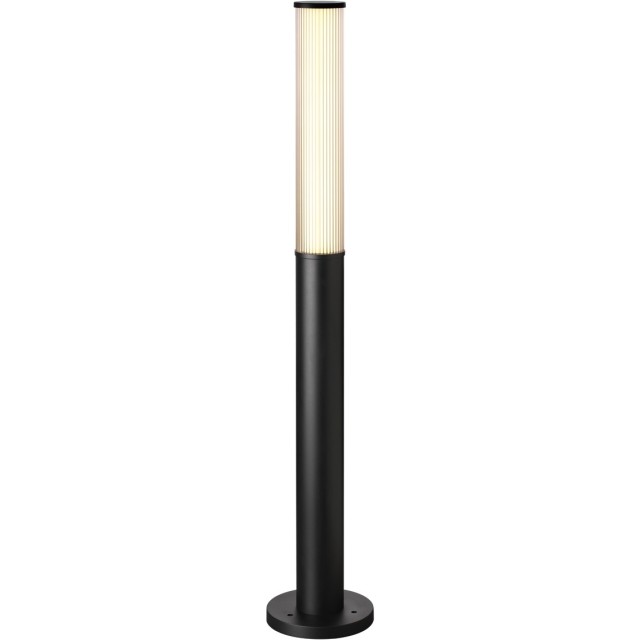 Novotech FLUO 359985 Современный ландшафтный уличный LED светильник столб для дорожек с мягким рассеянным светом, 24Вт, 1710Лм, 3000К, CRI90, угол 98°, 220В, IP65, высота 1200 мм, диаметр основания 204 мм, плафона 95 мм