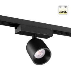 359807 Черный светодиодный однофазный трехжильный трековый светильник 10Вт 882Лм 3000К 32° CRI≥90 180-265V IP20 Novotech SOLETTE