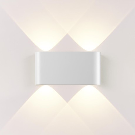 Настенный светильник белый металлический прямоугольник Odeon Light LED 4W 3000K 220V MAGNUM 7192/4WL