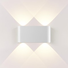 Настенный светильник белый металлический прямоугольник Odeon Light LED 4W 3000K 220V MAGNUM 7192/4WL