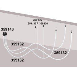 База для накладного монтажа светильников 359128-359133 RAMO 359143