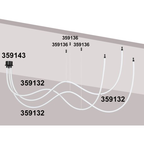 База для накладного монтажа светильников 359128-359133 RAMO 359143
