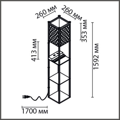 Торшер Е27 Lumion PRACTIC 8093/1F