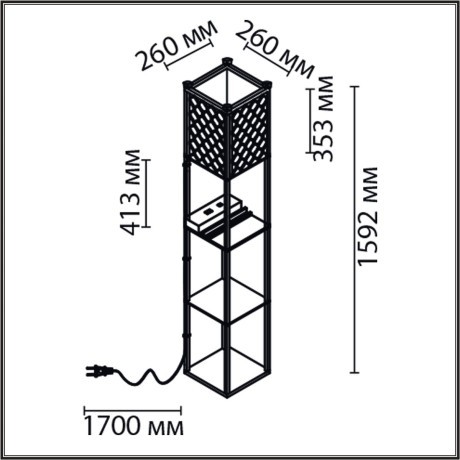 Торшер Е27 Lumion PRACTIC 8093/1F