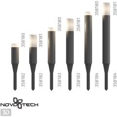 Плафон и колышек для светильника (арт.358180-358181) Novotech NOKTA 358182