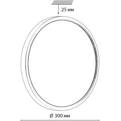 Настенно-потолочный светильник СОНЕКС Sonex ALFA BLACK 7660/24L