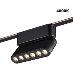 359464 Трековый ременный светодиодный SMART светильник c доп. механическим перекл. цветности Novotech EASY CRI90+ 3000-6000К 220Лм 28° 6W TUYA, Алиса, Wi-Fi