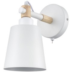 8097/1W MODERNI LN25 белый/белый металл, дерево/металл Бра Е27 1*60W 220V ROSALINA