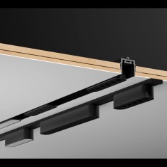 Плоский 1м накладной магнитный шинопровод толщиной 5.5мм Novotech Smal 135193