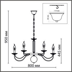8033/16 CLASSI LN24 медь, металл/стекло Люстра подвесная Е14 16*40W 220V INCANTO
