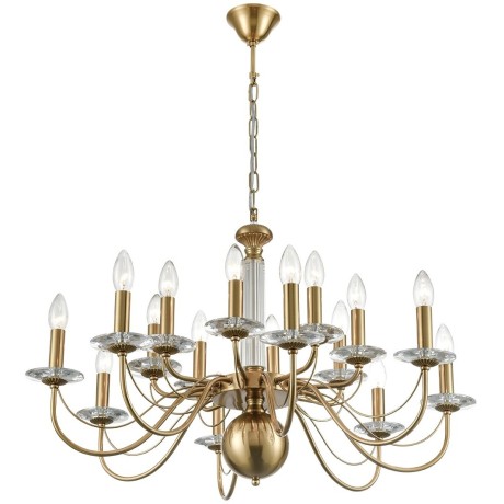 8033/16 CLASSI LN24 медь, металл/стекло Люстра подвесная Е14 16*40W 220V INCANTO