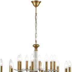 8033/16 CLASSI LN24 медь, металл/стекло Люстра подвесная Е14 16*40W 220V INCANTO