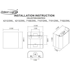 Настенный светильник в виде тонкого плоского скругленного квадрата от Odeon Light LED 2W 3000K 220V MAGNUM 7191/2WL