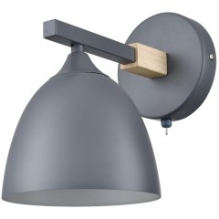 8096/1W MODERNI LN25 серый/серый металл, дерево/металл Бра Е27 1*60W 220V COLANGE