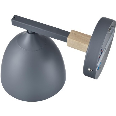 8096/1W MODERNI LN25 серый/серый металл, дерево/металл Бра Е27 1*60W 220V COLANGE