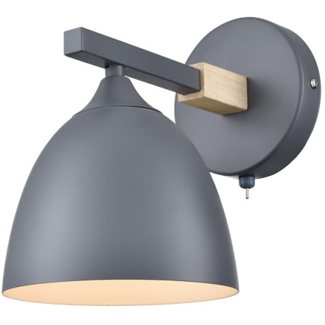 8096/1W MODERNI LN25 серый/серый металл, дерево/металл Бра Е27 1*60W 220V COLANGE