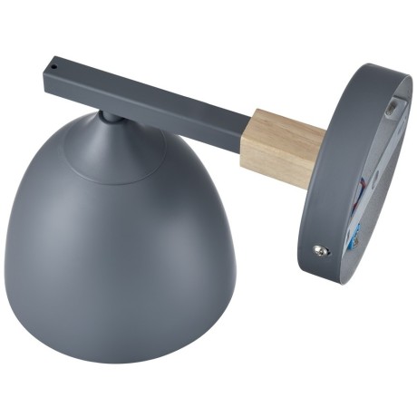 8096/1W MODERNI LN25 серый/серый металл, дерево/металл Бра Е27 1*60W 220V COLANGE