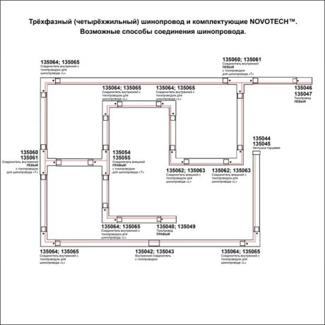 Трековый трехфазный светильник светодиодный Novotech Dep 358595