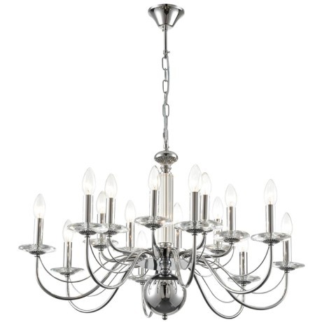 8034/16 CLASSI LN24 хром, металл/стекло Люстра подвесная Е14 16*40W 220V INCANTO