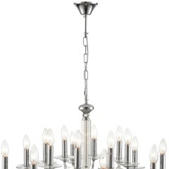 8034/16 CLASSI LN24 хром, металл/стекло Люстра подвесная Е14 16*40W 220V INCANTO