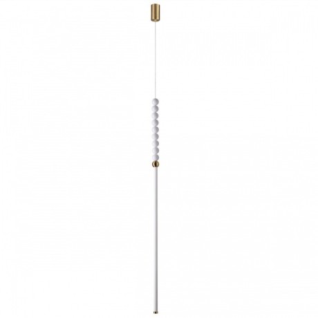 6639/12L HIGHTECH ODL24 металл/античная бронза/белые бусы из акрила Подвесной светильник IP 20 LED 12W 720Лм 3500K 220V MONELLA