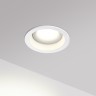 Novotech CLOUD 371054 Встраиваемый современный компактный круглый точечный потолочный светильник-спот в стиле хай-тек, лампа 1xGU10 до 12Вт, 220В, IP20, белый алюминий и акрил, диаметр 90 мм, высота 35,5 мм, врезное отверстие 75 мм, высота встройки 33 мм