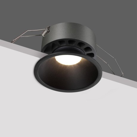 359852 Черный встраиваемый светильник с перекл. цветовой темп. и антибликовым фильтром 12Вт 960Лм 2700;3200;4000К UGR19 CRI90 36° IP20 Novotech NOVA