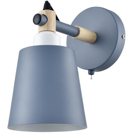 8098/1W MODERNI LN25 синий/синий металл, дерево/металл Бра Е27 1*60W 220V ROSALINA