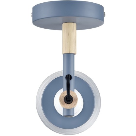 8098/1W MODERNI LN25 синий/синий металл, дерево/металл Бра Е27 1*60W 220V ROSALINA