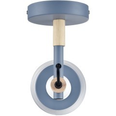 8098/1W MODERNI LN25 синий/синий металл, дерево/металл Бра Е27 1*60W 220V ROSALINA