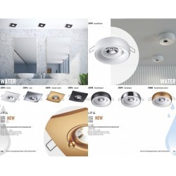 Встраиваемый светильник Novotech 370797 WATER IP44 под лампу 1xGU10 50W