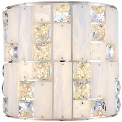 5072/28WL HALL ODL24 495 золото/прозрачный/белый/металл/хрусталь/алебастр Бра LED 15W 3700K CROSSA