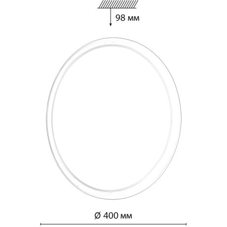 Светильник LED 48Вт 3000/4000/6000К D400 IP43 Sonex CCT JOLLY 7776/DLN