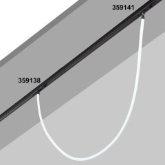 359138 Трековый светодиодный неон 1м Novotech Flum CRI90+ 4000К 1400Лм 360° 14W