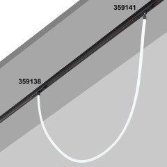 359138 Трековый светодиодный неон 1м Novotech Flum CRI90+ 4000К 1400Лм 360° 14W