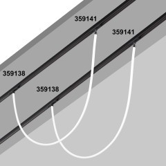 359138 Трековый светодиодный неон 1м Novotech Flum CRI90+ 4000К 1400Лм 360° 14W