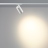 Novotech SELENE 359920 Современный трековый поворотный LED-светильник-спот направленного света для однофазной трехжильной системы EXPERT, 20Вт, 1264Лм, 3000К, угол 36°, CRI90, UGR19, 220В, IP20, белый алюминий, длина 137,5 мм, ширина 65 мм, высота 99 мм