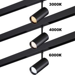 359958 Трековый светодиодный спот с перекл. цвет. температуры 3000;4000;6000К и антибликовым фильтром, 220В, 18Вт, 1080Лм, CRI90 Novotech VECTOR
