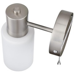 8099/1W COMFI LN25 никель/белый металл/стекло Бра Е14 1*40W 220V MAVE