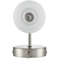 8099/1W COMFI LN25 никель/белый металл/стекло Бра Е14 1*40W 220V MAVE