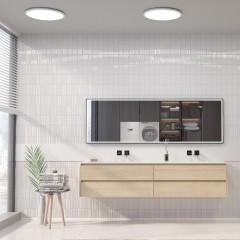 Светильник накладной влагозащищ. диммир. с датчиком движения (пульт ДУ в комплекте) IP43 LED 36W 3240Лм 3000-6000К Novotech MASK 359208