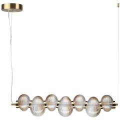 5095/24L L-VISION ODL25 417 латунный/янтарный градиент/металл/стекло Подвес линейный LED 24W 4000K 2686Лм BRUCO