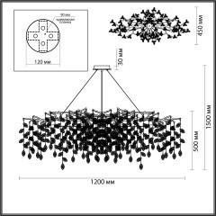 Люстра ODEON LIGHT DELICA 4970/14