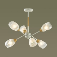 5210/6С COUNTY 172 белый, бежевый Люстра потолочная E14 6*40W 220V KENDRA