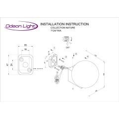 Фасадный светильник IP54 LED 1*G9 LED*5W 220-240V VIVA 7124/1WA
