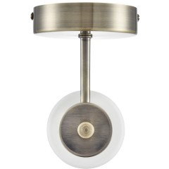 8100/1W COMFI LN25 бронза/белый металл/стекло Бра Е14 1*40W 220V MAVE